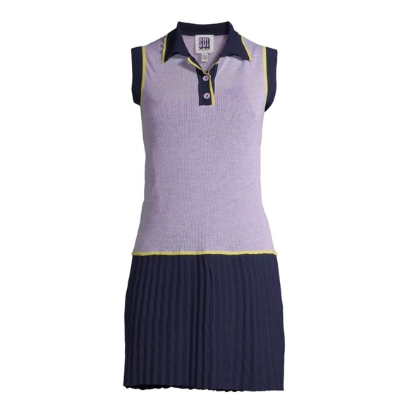 Sui by Anna Sui Lightweight Knit Tennis Inspired Dress - Picture 3 of 16